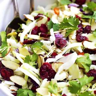 Asian Cranberry Almond Salad + Sesame Dressing
