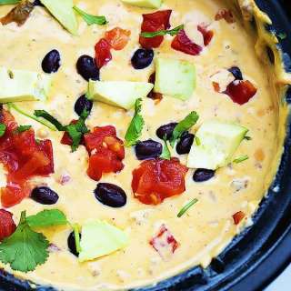 Slow Cooker Taco Queso Dip