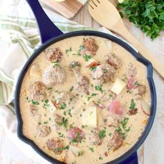 One Pot German Meatballs & Potatoes