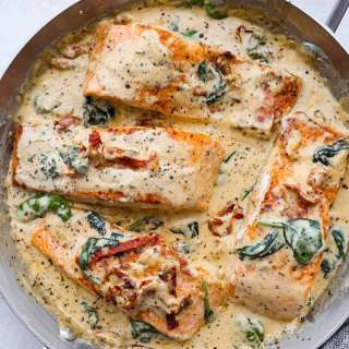Insanely Good Creamy Tuscan Garlic Salmon