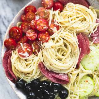Creamy Italian Spaghetti Pasta Salad