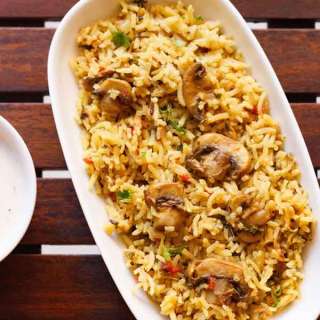 Mushroom Biryani Recipe (South Indian Style)