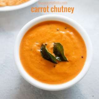 Carrot Chutney (South Indian Style)