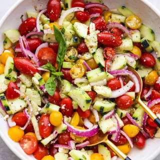 Chilled Cucumber Tomato Salad