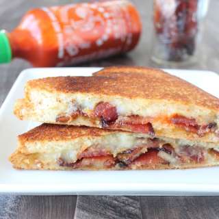 Sriracha Candied Bacon Grilled Cheese