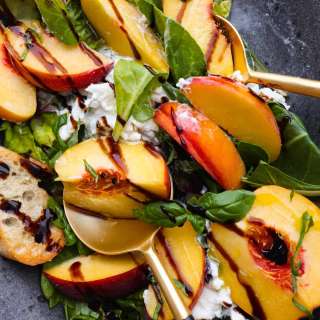 Peach Burrata Salad
