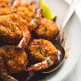 Baked Crispy Honey Lime Shrimp