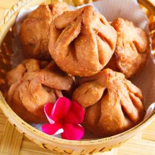 Fried Modak Recipe (Jaggery Stuffing)