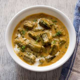 Dahi Bhindi Recipe (North Indian Style)