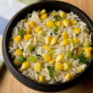 Corn Fried Rice Recipe (Indo Chinese Style)