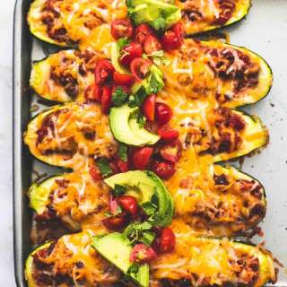 Easy Taco Stuffed Zucchini Boats