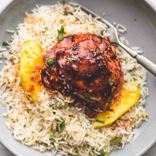 Island Glazed Chicken and Coconut Rice