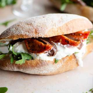 Burrata and Anchovy Sandwich from Amalfi
