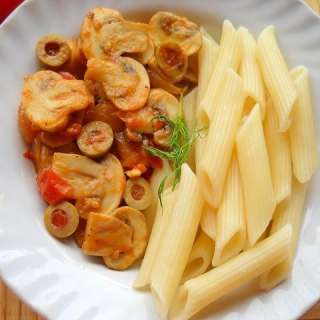 Penne Pasta Recipe (In Tomato Mushroom Sauce)