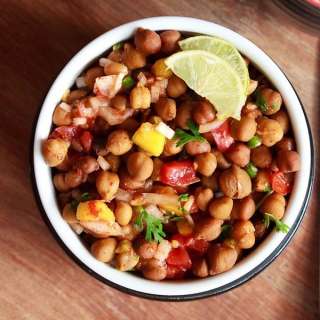Kala Chana Chaat (Black Chickpeas Chaat)