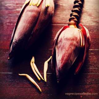 How To Clean Banana Flower (Vazhaipoo)