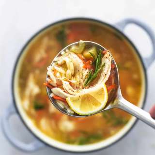 Lemon Chicken Orzo Soup