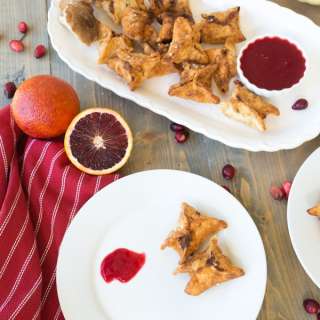 Vegan Ricotta and Shiitake Stuffed Wonton Purses- Dairy Free