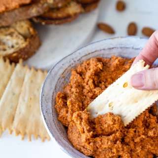 Rustic Almond and Roasted Red Pepper Pate
