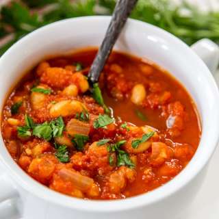 Smoky Tomato and White Bean Soup