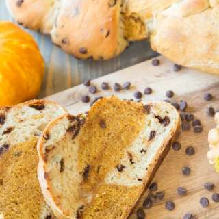 Pumpkin- Vanilla Chocolate Chip Braided Bread