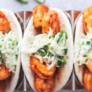 Shrimp Tacos with Slaw