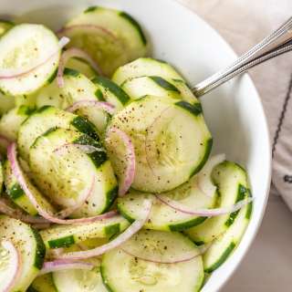 Easy Vinegar Cucumber Salad