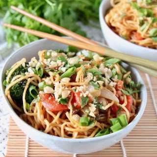 Thai Peanut Noodles with Vegetables