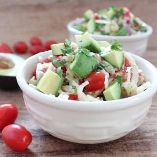 Spiralized Jicama & Avocado Salad