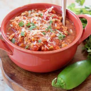 Slow Cooker Buffalo Chicken Chili