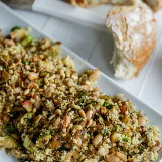 Warm Couscous & Brussels Sprouts Salad