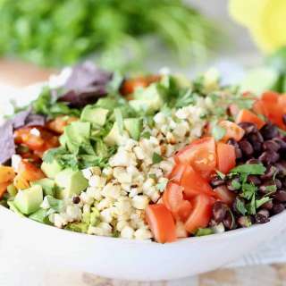 Grilled Romaine Chopped Salad with Honey Lime Dressing