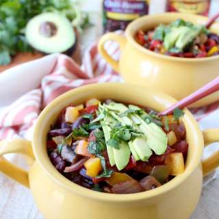 Whitney’s Pepper Fiesta Vegetarian Chili
