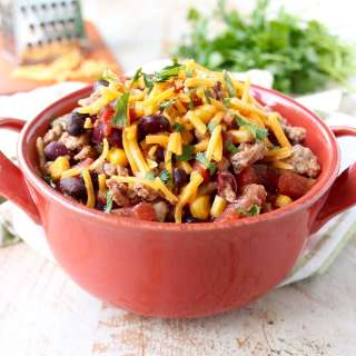 One Pot Ground Turkey Taco Soup