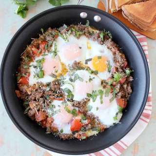Italian Turkey and Egg Breakfast Skillet