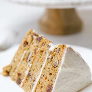 Vegan Carrot Cake with Cream Cheese Frosting