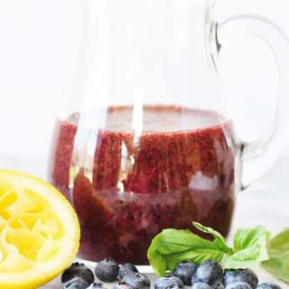 Easy Blueberry Basil Salad Dressing