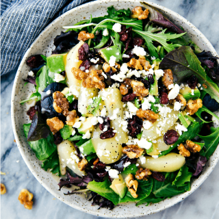 Candied Walnut and Pear Salad