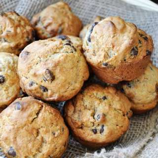 Vegan Chocolate Chip Banana Bread Muffins