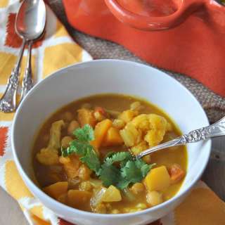Curried Pumpkin & Butternut Squash Stew