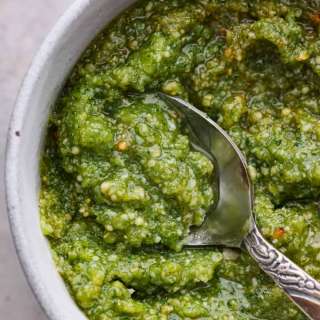 Homemade Basil Pesto Sauce
