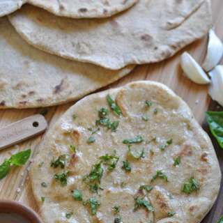 No Yeast Vegan Garlic Flatbread