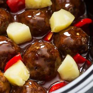 Slow Cooker Sweet & Sour Meatballs