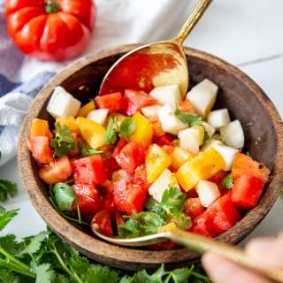 Watermelon and Tomato Salad
