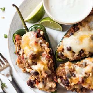 Stuffed Poblano Peppers