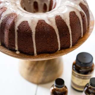 Vegan Chocolate Peppermint Pound Cake
