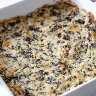 Easy Vegan Hot Spinach Artichoke Dip: