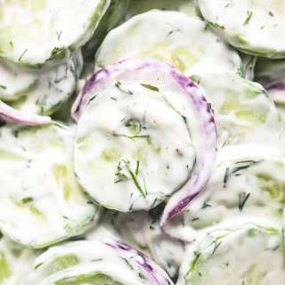 Best Creamy Cucumber Salad Recipe