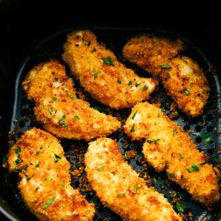 Crispy Parmesan Air Fryer Chicken Tenders