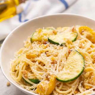 Summer Squash Lemon Spaghetti
